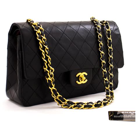 chanel classic handbag black|chanel classic black bag price.